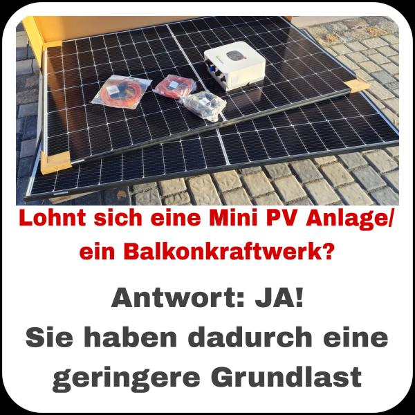 Balkonkraftwerk 800 Watt/Mini PV Anlage